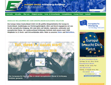 Tablet Screenshot of europa-union-sh.de